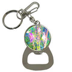 Abstract Oriental Lilies In My Rubio Garden Bottle Opener Key Chains by myrubiogarden