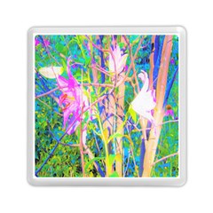 Abstract Oriental Lilies In My Rubio Garden Memory Card Reader (square) by myrubiogarden