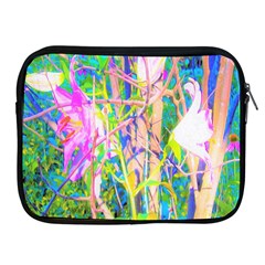 Abstract Oriental Lilies In My Rubio Garden Apple Ipad 2/3/4 Zipper Cases by myrubiogarden