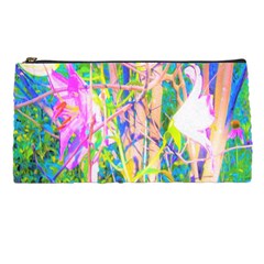 Abstract Oriental Lilies In My Rubio Garden Pencil Cases by myrubiogarden