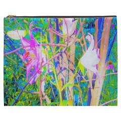 Abstract Oriental Lilies In My Rubio Garden Cosmetic Bag (xxxl) by myrubiogarden