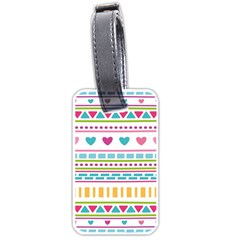 Geometry Line Shape Pattern Luggage Tags (one Side) 