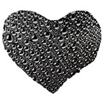 Water Bubble Photo Large 19  Premium Flano Heart Shape Cushions Front