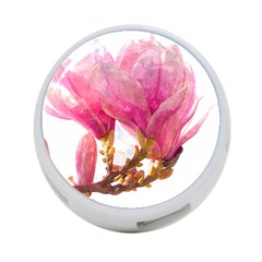 Wild Magnolia Flower 4-port Usb Hub (one Side) by picsaspassion