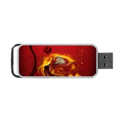 Wonderful Fairy Of The Fire With Fire Birds Portable Usb Flash (two Sides) by FantasyWorld7