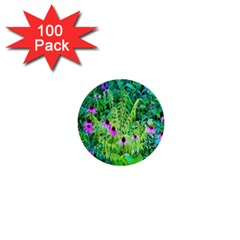 Purple Coneflower Garden With Tiger Eye Tree 1  Mini Buttons (100 Pack)  by myrubiogarden