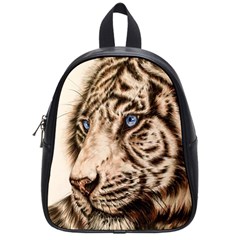 White Tiger School Bag (small) by ArtByThree