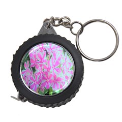 Hot Pink And White Peppermint Twist Garden Phlox Measuring Tape by myrubiogarden