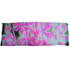 Hot Pink And White Peppermint Twist Garden Phlox Body Pillow Case Dakimakura (two Sides) by myrubiogarden