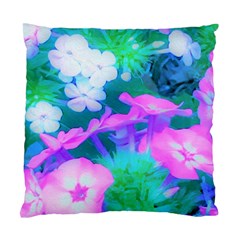 Pink, Green, Blue And White Garden Phlox Flowers Standard Cushion Case (one Side)