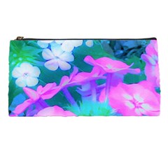 Pink, Green, Blue And White Garden Phlox Flowers Pencil Cases