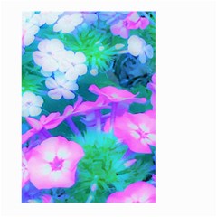 Pink, Green, Blue And White Garden Phlox Flowers Large Garden Flag (two Sides) by myrubiogarden
