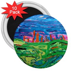 Our Town My Town 3  Magnets (10 Pack) 