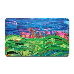 Our Town My Town Magnet (rectangular) by arwwearableart