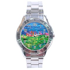 Our Town My Town Stainless Steel Analogue Watch
