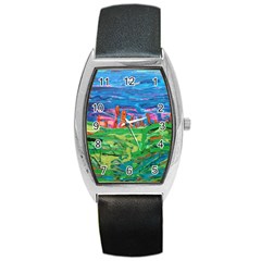 Our Town My Town Barrel Style Metal Watch