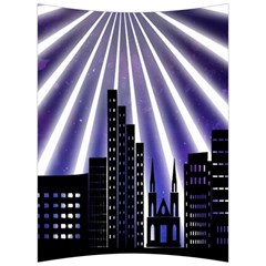 Superhero Background Lights City Back Support Cushion