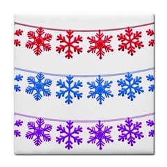 Christmas Snowflake Face Towel by Wegoenart