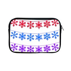 Christmas Snowflake Apple Ipad Mini Zipper Cases by Wegoenart