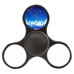 Snowflakes Snowy Landscape Reindeer Finger Spinner by Wegoenart