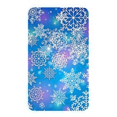 Snowflake Background Blue Purple Memory Card Reader (rectangular) by Wegoenart