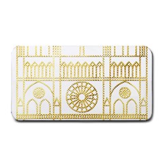 Gold Foil Notre Dame Church Paris Medium Bar Mats by Wegoenart