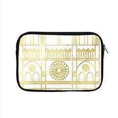 Gold Foil Notre Dame Church Paris Apple Macbook Pro 15  Zipper Case by Wegoenart