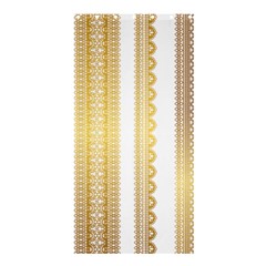Lace Gold Euclidean Vector Shower Curtain 36  X 72  (stall)  by Wegoenart