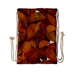 Leaves Pattern Drawstring Bag (small)