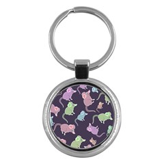 Animals Mouse Cartoon Pet Key Chains (round)  by Wegoenart