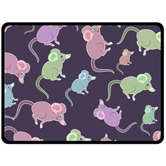 Animals Mouse Cartoon Pet Fleece Blanket (large)  by Wegoenart