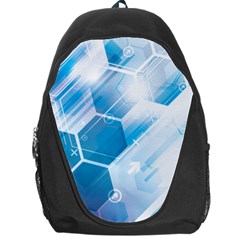 Hexagon Euclidean Vector Gradient Del  Blue Color Science And Technology Backpack Bag