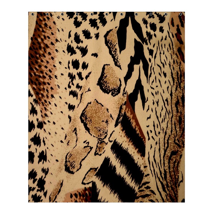 Animal Pattern Design Print Texture Shower Curtain 60  x 72  (Medium) 