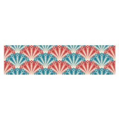 Seamless Patter Peacock Feathers Satin Scarf (oblong)