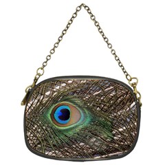 Peacock Tail Feathers Chain Purse (two Sides) by Wegoenart