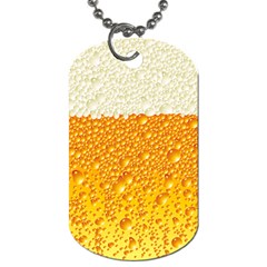 Bubble Beer Dog Tag (two Sides) by Wegoenart