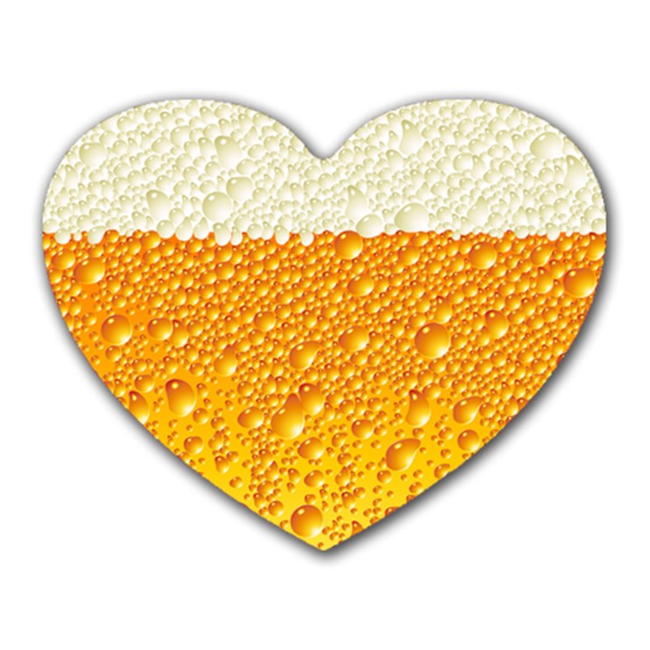 Bubble Beer Heart Mousepads