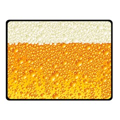 Bubble Beer Double Sided Fleece Blanket (small)  by Wegoenart