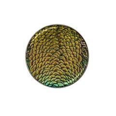 Peacock Bird Feather Color Hat Clip Ball Marker by Wegoenart