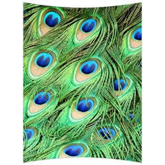 Peacock Feathers Peafowl Back Support Cushion by Wegoenart