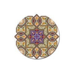 Vintage Drawing Ornament Magnet 3  (round) by Wegoenart