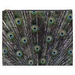 Background Peacock Feathers Cosmetic Bag (xxxl) by Wegoenart