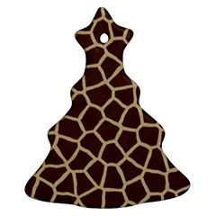 Giraffe Animal Print Skin Fur Ornament (christmas Tree)  by Wegoenart