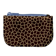 Giraffe Animal Print Skin Fur Large Coin Purse by Wegoenart