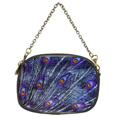 Peacock Feathers Color Plumage Chain Purse (two Sides) by Wegoenart