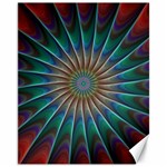 Fractal Peacock Rendering Canvas 11  x 14  10.95 x13.48  Canvas - 1