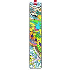 Cosmic Lizards With Alien Spaceship Large Book Marks