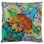 Supersonic Lavahead Lizard Standard Flano Cushion Case (Two Sides) Back