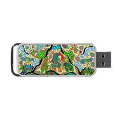 Supersonic Volcanic Sunmoon Faces Portable Usb Flash (one Side) by chellerayartisans