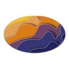 Autumn Copyspace Wallpaper Oval Magnet by Simbadda
